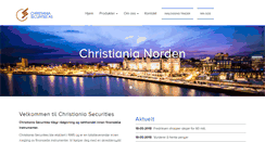 Desktop Screenshot of christiania-sec.no